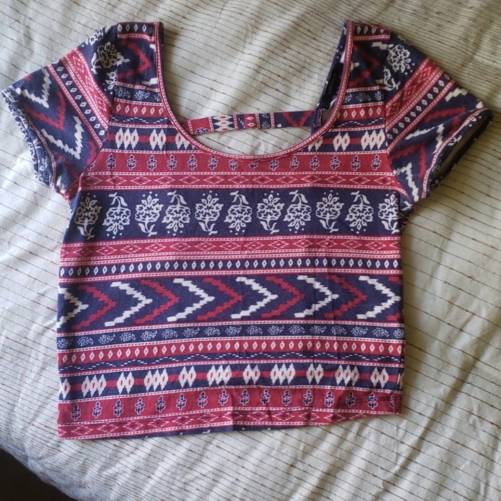 Tribal crop top